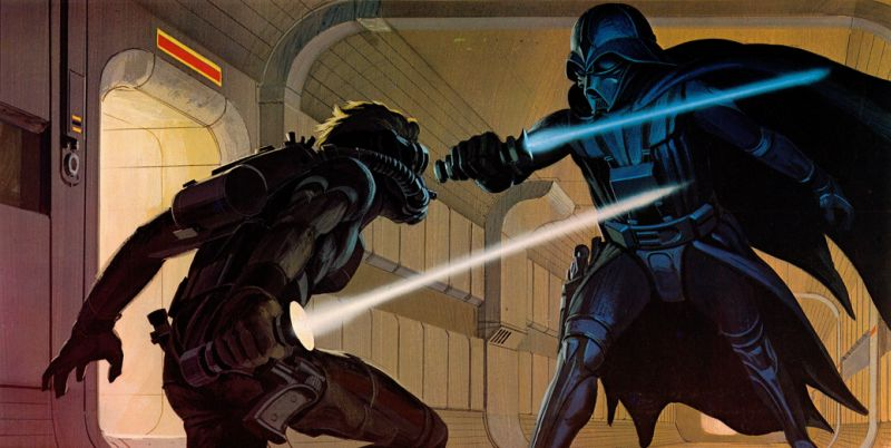Illustration for article titled Stormtroopers Have Lightsabers And C-3PO Has Breasts In Ralph McQuarrie's Star Wars Art